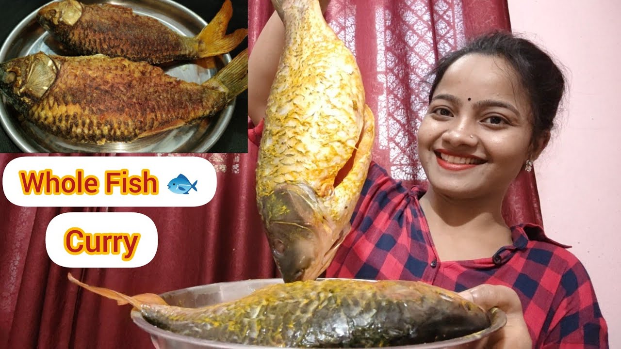 SPICY WHOLE FISH CURRY RECIPE 😋FOOD VIDEOS, FOOD SHOW, COOKING SHOW