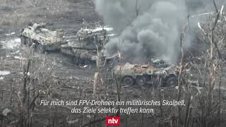 Russland Verheizt Panzer Um Panzer Ukrainer Filmen Friedhof Awdijiwka-Front Ntv