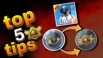top 5 Conqueror push tips pubg mobile lite। Pubg LITE ME conqueror push kaise kare