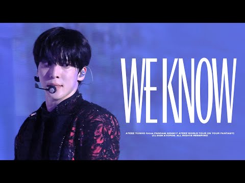 250817 WE KNOW ATEEZ WORLD TOUR [IN YOUR FANTASY] 윤호 직캠 YUNHO