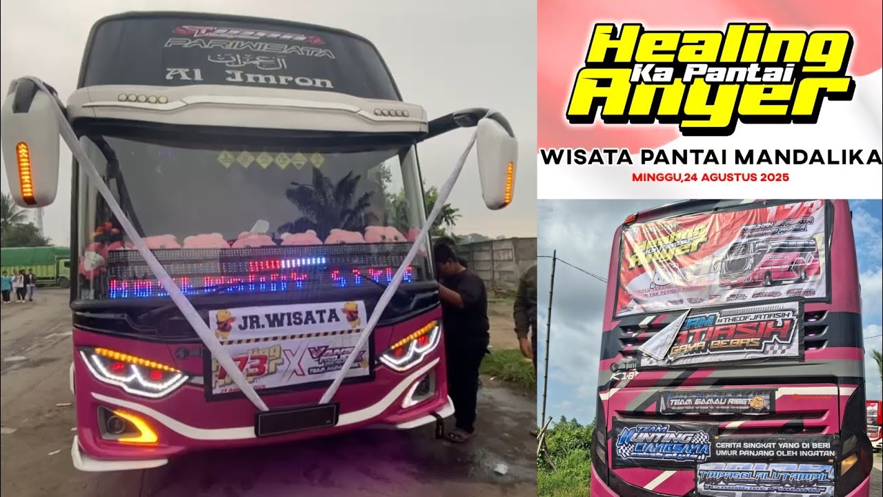 HEALING KA ANYER‼️TRIP MANIA 24 AGUSTUS 2025 BERSAMA KALEBAS TIARA‼️#telolet #basuri #trip #anyer #1