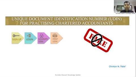 UDIN Practical Process