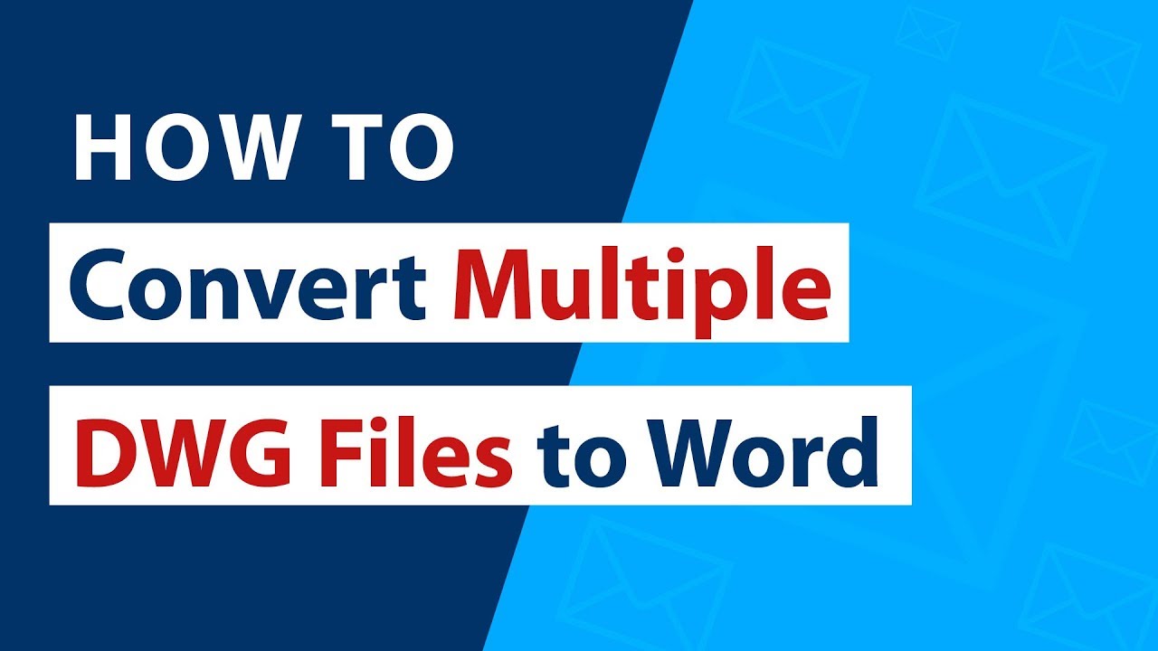 How To Convert Multiple DWG Files To Word Documents YouTube