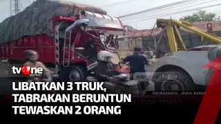 3 Truk Kecelakaan Beruntun di Indramayu, Dua Orang Tewas | Kabar Petang tvOne