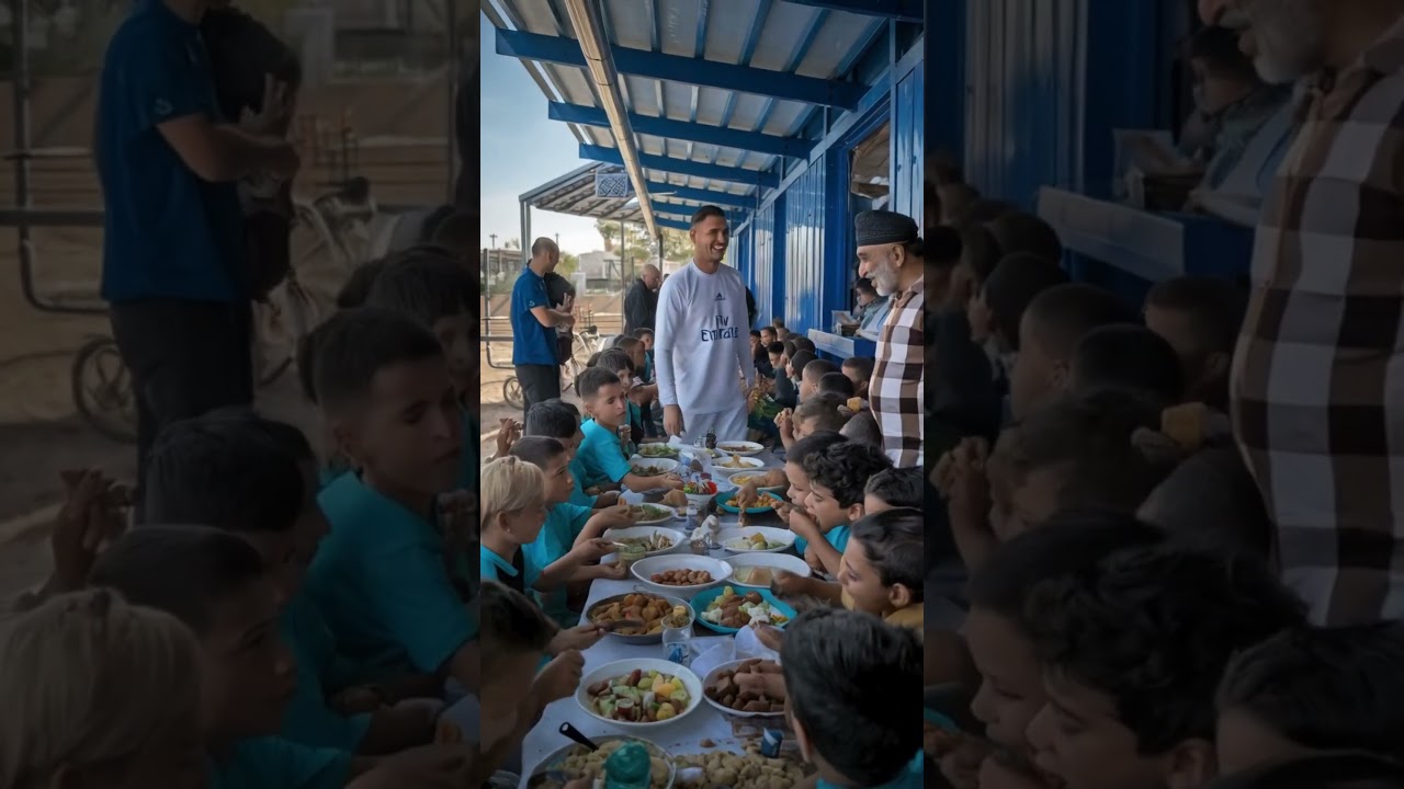 Ronaldo Hosts a Free Iftar for Thousands of Poor Families in Palestine   