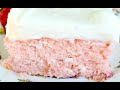 Strawberry Sheet Cake with Lemon Frosting