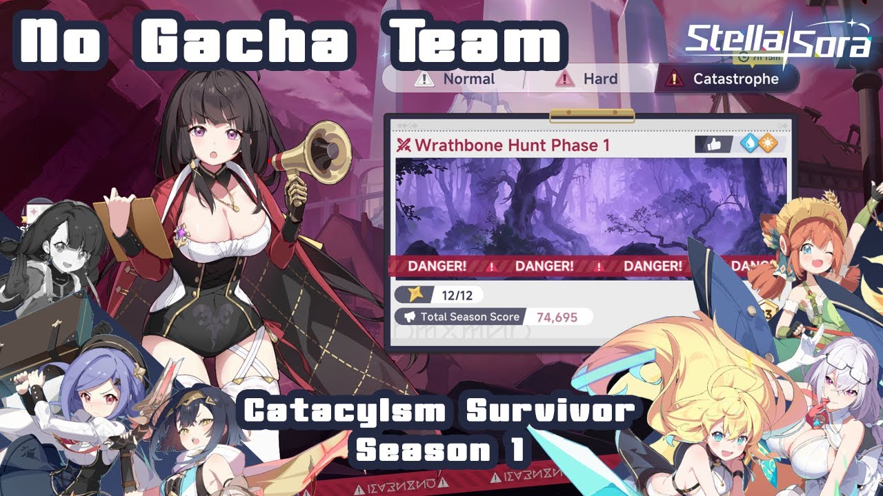 Stella Sora | Cataclysm Survivor Catastrophe | Wrathborne Hunt Phase 1 | No Gacha Team