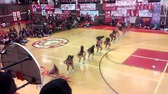 North High cheerleaders 2015 senior pep assemble