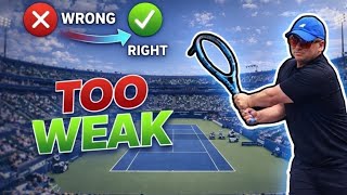 Why is my Double Backhand so Weak?