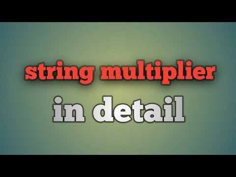 String multiplier in python.😁 - YouTube