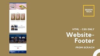 Full Website - Footer - HTML | CSS