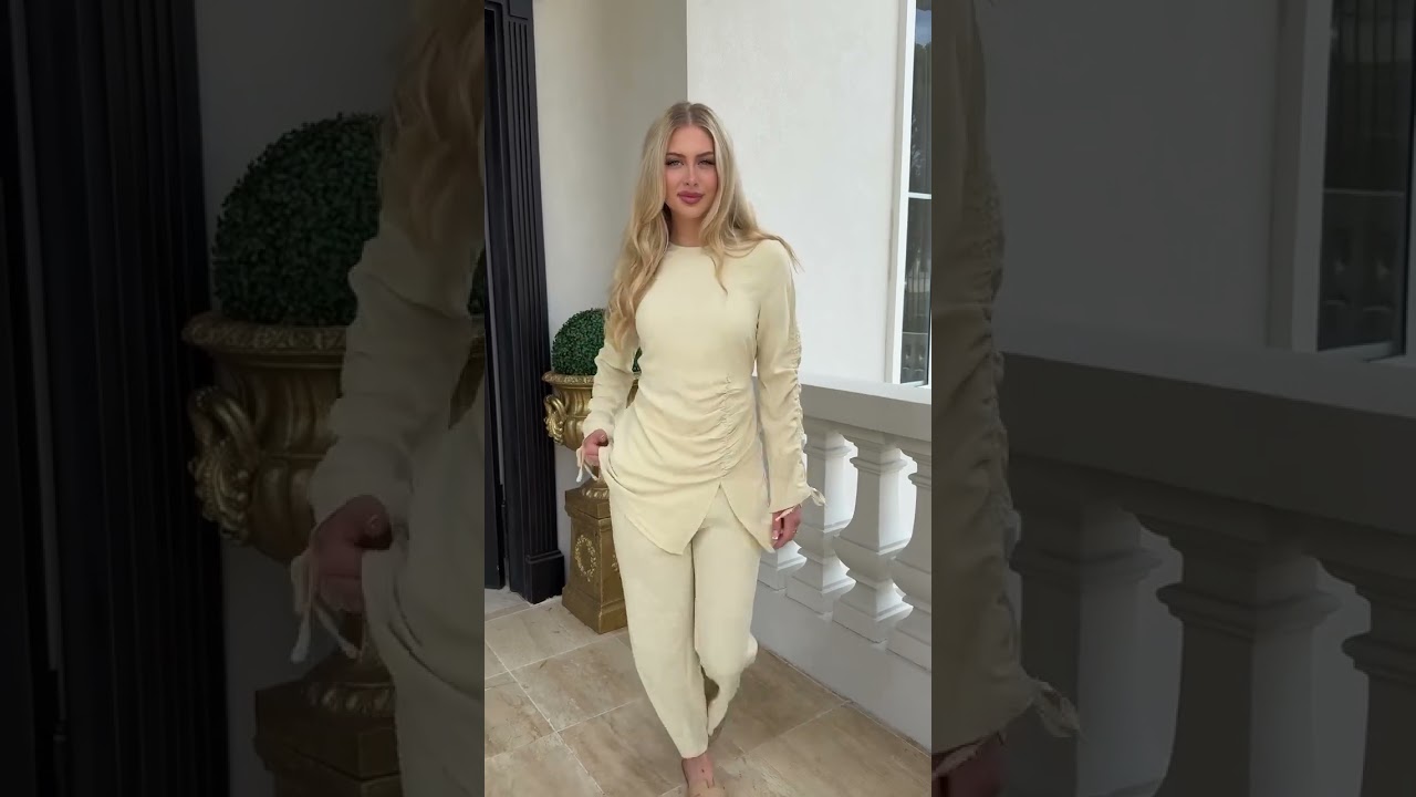 30% OFF the Yellow Gathered Set – Effortless Spring Style 🌸