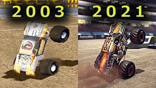 Evolution of MAX-D FREESTYLE in 10 Different Monster Jam Games