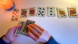 Quietly Playing Solitaire aka Patience ~ Visual ASMR Little to No Talking