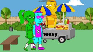 Cheesy Steals The Hot Dog Stand And Gets Grounded