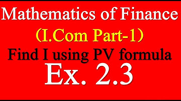 How to find I in annuity due using PV formula|Present value of annuity find rate of interest B Math