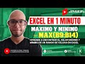 Como encontrar el valor máximo y mínimo de un rango de celdas en EXCEL🔴 TUTORIAL EXCEL 🔴EXCEL BASICO