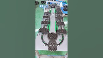 Curve guide conveyor line, automatic conveyor equipment. Chain conveyor  #conveyorsystems #conveyors