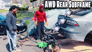 Saab 9-3 Aero XWD Conversion Episode 2: Mounting The XWD Subframe With Rear Differential Installed