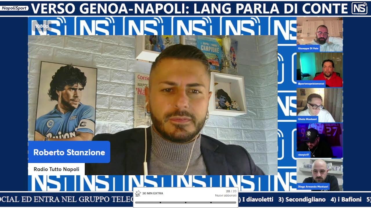 VERSO GENOA-NAPOLI: DOBBIAMO ANDARE IN CHAMPIONS! VERGARA RINNOVATO E LANG PARLA ANCORA DI CONTE!