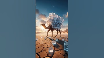 Camel Gives Farmer Never Melting Ice 😱 | Funny Animation Story #shorts #ai