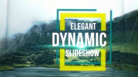 After Effects Template: Elegant Dynamic Slideshow