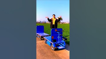 Electric self unloading trucks 🚛 one machine for multiple uses saves time effort & manpower #machine