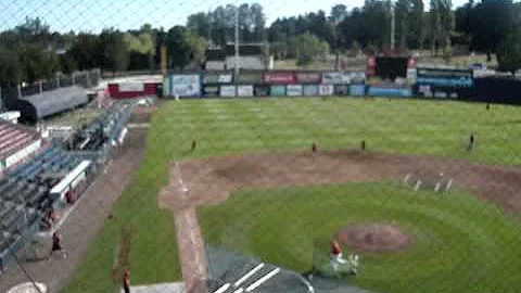 The Walk to the Nat Bailey Stadium Press Box