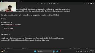 Python Tutorial #7 || Loops Part-2: While Loop