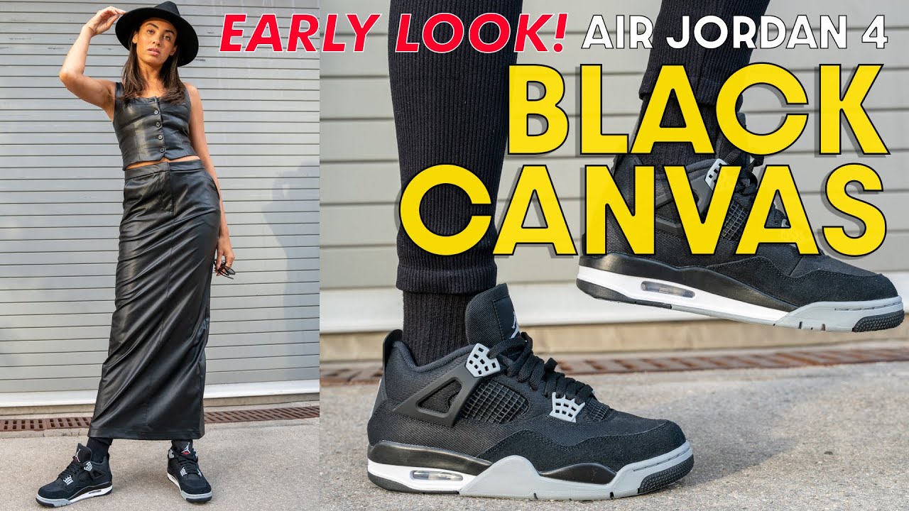 Jordan 4 black canvas outfit  Jordan 4 black, Jordan 4 outfit men, Jordan  4 outfit men fashion styles