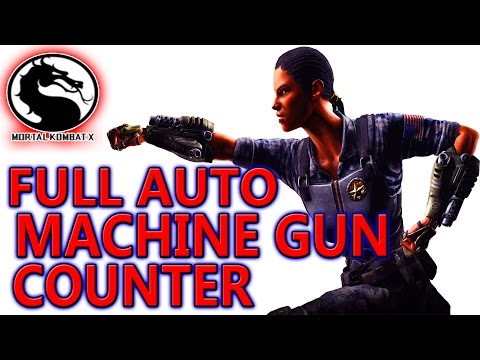 Mortal Kombat X Tips - HOW TO COUNTER THE JACQUI FULL AUTO MACHINE GUN SPAM