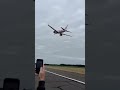 American Airlines Boeing 757 RC scale model screams past a flightline