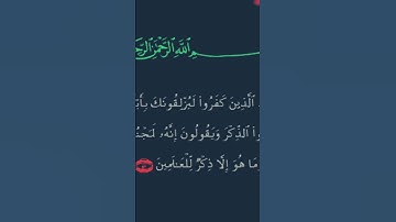 اواخر سورة القلم 51 .52