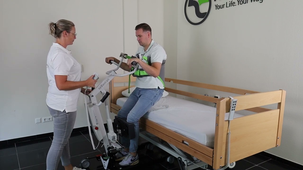 Sebastian I - from bed to sitting position.