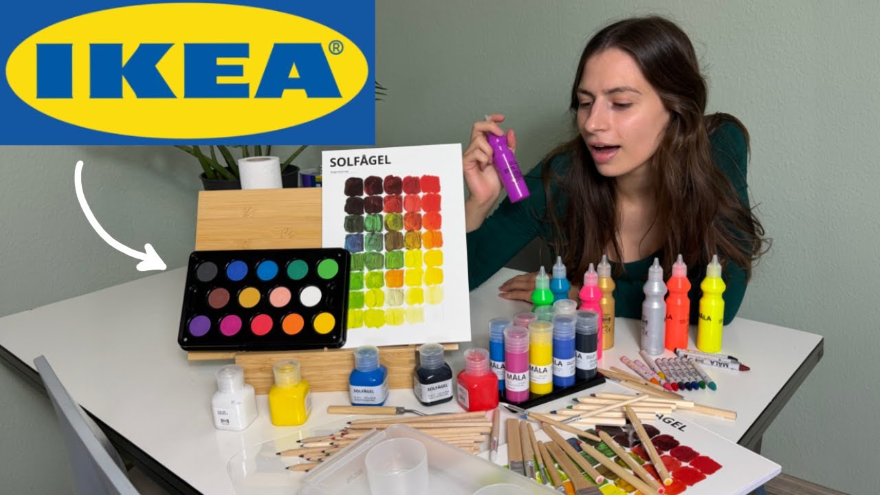 KÜNSTLERIN TESTET KUNSTMATERIALIEN VON IKEA | Top oder Flop? 👀🎨 | SAX - Prod. by Bargholz)