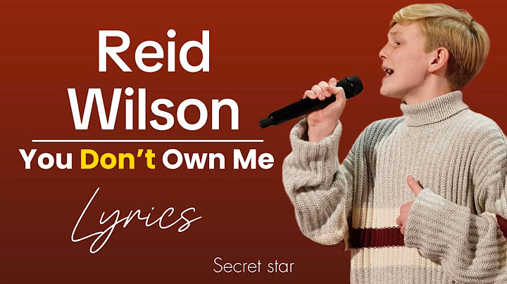 Reid Wilson “You Don’t Own Me” with lyrics - Audition On AGT 2024