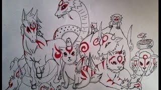 Drawing Okami Animals Ninja-king OG art