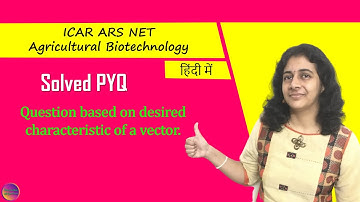 ICAR ARS NET Agricultural Biotechnology | Solved PYQ | Solving Questions with Gauri ma’am