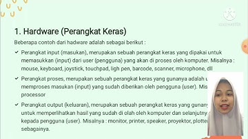 Video Pembelajaran Online||Interaksi antara Hardware, Software dan Brainware
