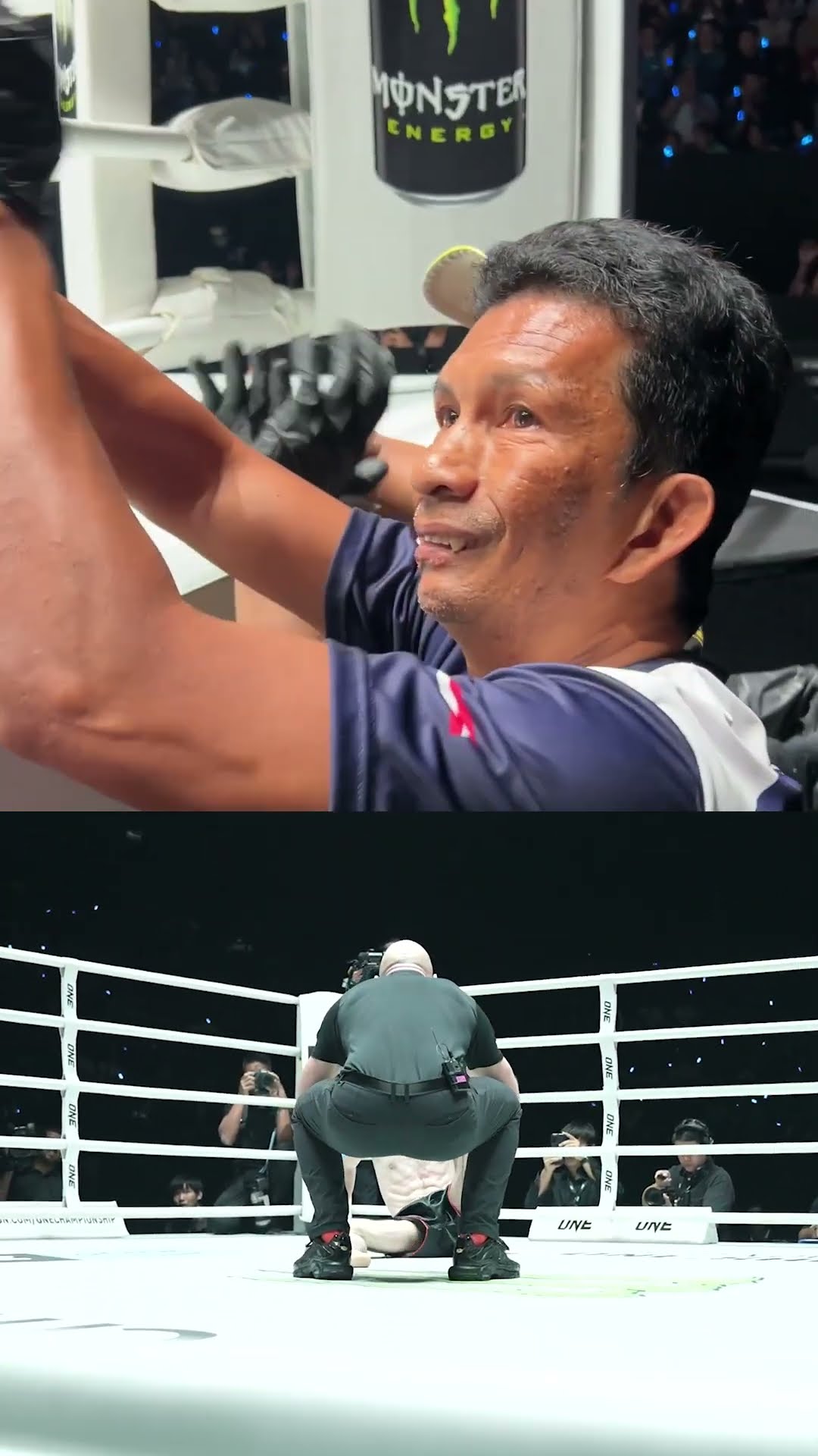 Fast and furious⏱️ Aliff gets it done in style with his father in his corner ❤️
