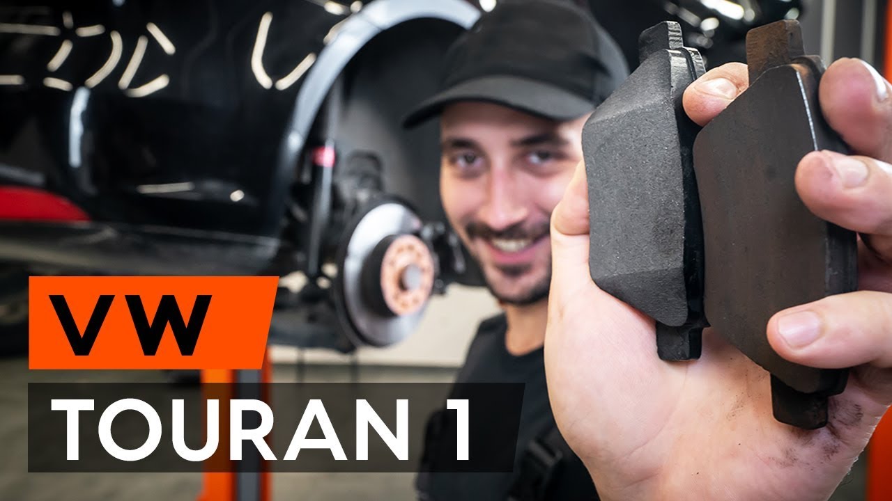 How to change rear brake pads on VW TOURAN 1t3 [TUTORIAL AUTODOC] YouTube