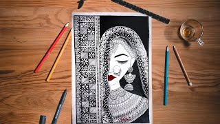 Original Madhubani Painting Madhubani Bride | 100% Easily