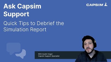 Quick Tips to Debrief the Simulation Report