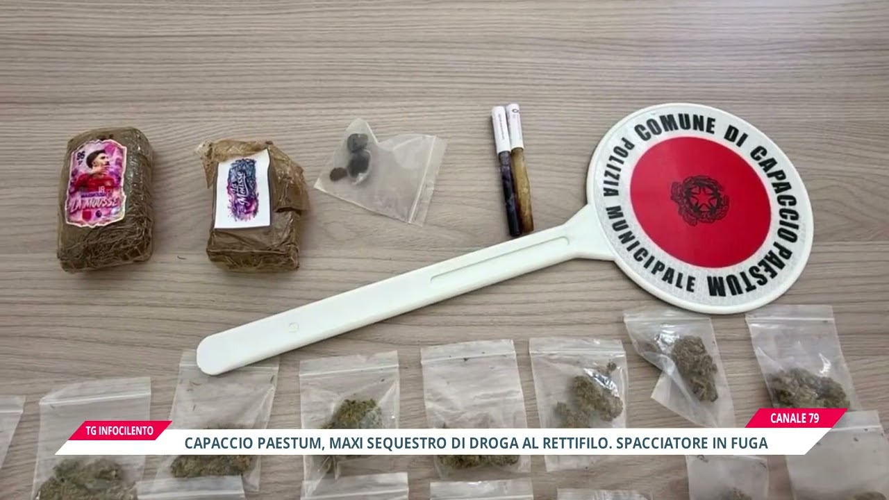 Maxi sequestro di droga a Capaccio Paestum: in fuga lo spacciatore