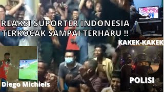 REAKSI SUPORTER INDONESIA SAAT PENALTI SINGAPURA !! BIKIN TEGANG !!