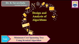 Minimum Cost Spanning Tree Using Prims Algorithm by Dr. K Suvarchala
