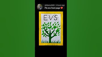 Creative EVS Project Front Page | Simple & Unique #evs #trendingshorts #frontpage