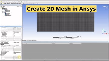 How to create 2D Mesh in Ansys Workbench | Intro to 2D meshing | rectangular geometry
