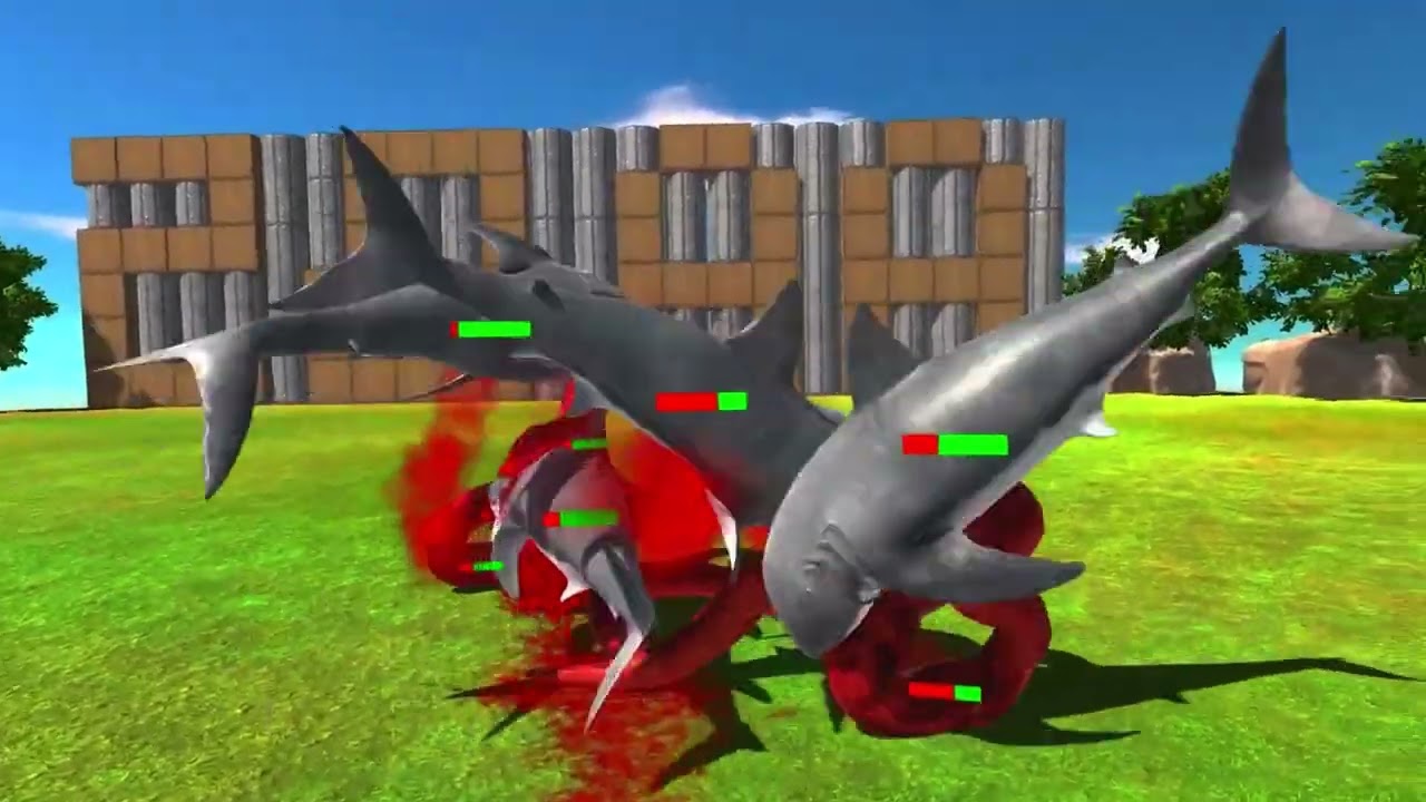 Reptiles vs Gundam RX 78 & MechaGodzilla  Epic ARBS - Animal Revolt Battle Simulator