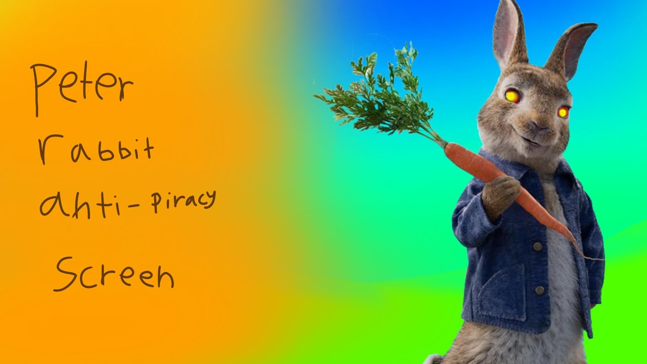 Peter Rabbit Screen Peter rabbit anti piracy screen - YouTube
